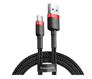 Kabel USB-C Typ C Baseus Quick Charge 3.0 2m 2A Czarny CATKLF-C91 - zdjęcie 2