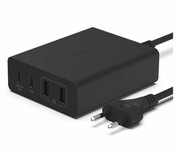 BELKIN Ładowarka 108W 4-porty GaN 2xUSB- A 2xUSB-C czarna WCH010vfBK Ładowarka 108W 4-porty GaN 2xUSB- A 2xUSB-C czarna WCH010vfBK BELKIN