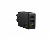 GREENCELL Ladowarka sieciowa Power Source 30W 3xUSB Ultra Charge czarna Ładowarka sieciowa Power Source 30W 3xUSB Ultra Charge czarna GREENCELL