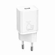 BASEUS sieciowa Super Si Quick Charger 1xUSB-C 25W (biała) CCSP020102 sieciowa Super Si Quick Charger 1xUSB-C 25W (biała) CCSP020102 BASEUS
