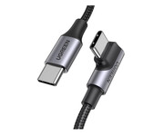 UGREEN Kabel USB-C do USB-C kątowy US334 5A PD 100W 2m czarny UGREEN