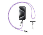 USAMS Smycz kabel do ładowania 30W USB-C Lightning 1.2m fioletowa USAMS