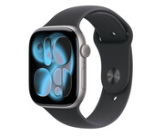 Apple Watch 11 46/Szare Aluminum/Czarny Pasek S/M GPS Apple