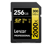 Lexar 256GB 2000x Professional SDXC UHS-II U3 V90 Lexar