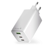 Hune Ładowarka sieciowa GaN 100W 2x USB-C+USB-A Snow White Hune