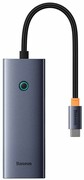 BASEUS Stacja dokująca UltraJoy Series 5-Port HUB Space Grey (Type-C to HDMI4K@30Hz*1+USB 3.0*4) Stacja dokująca UltraJoy Series 5-Port HUB Space Grey (Type-C to HDMI4K@30Hz*1+USB 3.0*4) BASEUS