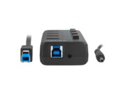 Natec HUB USB 3.0 MANTIS 2 4-PORTY Z WŁĄCZNIKIEM+ZASILACZ Natec