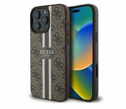 GUESS 4G Printed Stripes do iPhone 16 Pro brązowy 4G Printed Stripes do iPhone 16 Pro brązowy GUESS