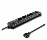 QOLTEC Listwa antyprzepięciowa - 5 gniazd, 1.8m, czarna 50269 Listwa antyprzepięciowa - 5 gniazd 1.8m czarna 50269 QOLTEC