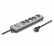QOLTEC antyprzepięciowa - 5 gniazd, 3m, szara antyprzepięciowa - 5 gniazd 3m szara QOLTEC