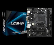 ASROCK Płyta główna A520M-HDV AM4 2DDR4 HDMI/DVI/VGA M.2 mATX Płyta główna A520M-HDV AM4 2DDR4 HDMI/DVI/VGA M.2 mATX ASROCK