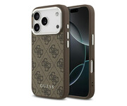 Guess 4G Classic Logo MagSafe do iPhone 17 Pro Max brązowy Guess
