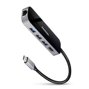 Axagon HMC-6GL, USB 5Gbps hub, porty 3x USB-A, HDMI 4k/60Hz, RJ-45 Axagon