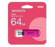 Pendrive ADATA C906 64GB różowy Pendrive ADATA C906 64GB różowy A-DATA