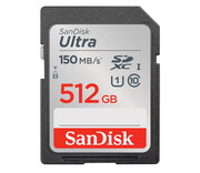 Sandisk 512GB SDXC Ultra 150MB/s C10 UHS-I Sandisk