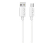 USAMS Kabel 3A Silicone Fast Charging USB-C biały USAMS