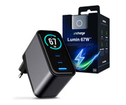 3mk Ładowarka sieciowa incharge® Lumin 67W™ 2 x USB-C + USB 3mk