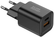 Silver Monkey Ładowarka sieciowa GaN 35W USB-C PD, USB-A QC B Silver Monkey