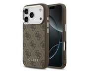 Guess 4G Classic Logo MagSafe do iPhone 17 Pro brązowy Guess