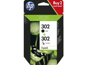 HP Zestaw 302 BK + CMY Instant Ink HP