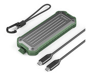 Orico M.2 NVMe/SATA SSD USB-C 3.2 wzmocniona - szaro-zielona Orico