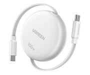 UGREEN Kabel USB-C do USB-C L531 PD 100W zwijany 1m biały UGREEN