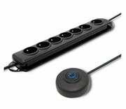 QOLTEC Listwa antyprzepięciowa - 7 gniazd, 1.5m, czarna Listwa antyprzepięciowa - 7 gniazd 1.5m czarna QOLTEC