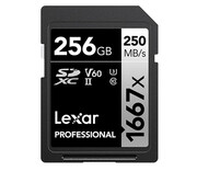 Lexar 256GB 1667x Professional SDXC UHS-II U3 V60 Lexar