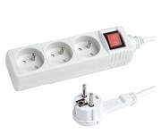 HAMA Listwa zasilająca Standard 3gn, 3m, biała Listwa zasilająca Standard 3gn 3m biała HAMA