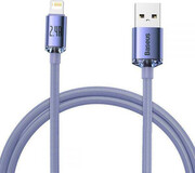 Baseus Crystal Shine Series USB-A - Lightning 2,4A 2m fioletowy Baseus