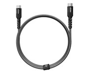 NEXT ONE Kabel Braided USB-C / USB-C 1,2 m space gray NEXT ONE
