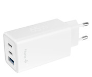Hune Ładowarka sieciowa GaN 65W 2x USB-C+USB-A Snow White Hune