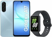 SAMSUNG Galaxy A17 8/256GB Niebieski + Smartwatch SAMSUNG Galaxy Fit3 Szary (SM-R390) Galaxy A17 8/256GB Niebieski Smartwatch SAMSUNG Galaxy Fit3 Szary (SM-R390) SAMSUNG