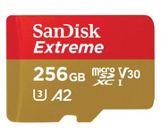 Sandisk 256GB microSDXC Extreme 190MB/s A2 C10 V30 UHS-I U3 Sandisk
