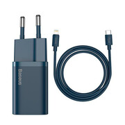 Baseus Ładowarka sieciowa USB-C 20W + Kabel lightning 1m Baseus
