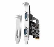 AXAGON Kontroler PCIe 2x port szeregowy RS232 250 Kbps Kontroler PCIe 2x port szeregowy RS232 250 Kbps AXAGON