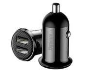 Ładowarka samochodowa Baseus CCALLP-01 Grain Pr 2x USB 4.8A 24W