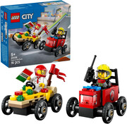 LEGO City 60458 Zestaw wyścigówek: Pizza kontra wóz strażacki LEGO