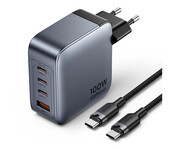 Vention Ładowarka 100W GaN 1x USB-A 3x USB-C + kabel USB-C do USB-C Vention