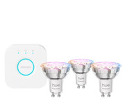 Philips Hue Essential White and color ambiance 3xŻarówka GU10+Hue Bridge Philips Hue