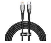 Baseus Kabel CADH000101 Lightning - USB-C PD 20W 480Mb/s 2m czarny Baseus