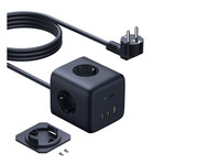 Baseus Listwa zasilająca EnerFill FA11 67W kostka USB-A + USB-C + 3 Baseus