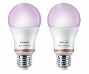 PHILIPS Smart Inteligentna Kolorowa Żarówka LED A60 E27 RGB x2 929002383641 Smart Inteligentna Kolorowa Żarówka LED A60 E27 RGB x2 929002383641 PHILIPS