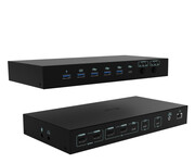 i-tec USB-C KVM Dock PRO Three Hosts 2x Video 2x PD max 92W i-tec