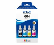 EPSON Zestaw 4 tuszów CMYK 664 C13T66464A Zestaw 4 tuszów CMYK 664 C13T66464A EPSON