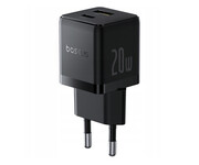 Baseus Ładowarka sieciowa Palm 20W USB-C USB-A - czarna Baseus