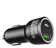 Silver Monkey Ładowarka samochodowa 1xUSB C, 1xUSB 45W Silver Monkey