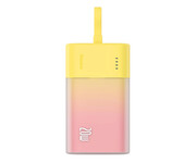 Baseus Powerbank Popsicle 5200mAh 20W z kablem zółto-różowy Baseus