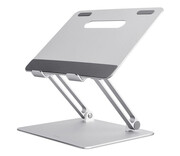 Mozos LS2-ALU aluminiowa podstawka do laptopa srebrny Mozos