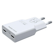 Mobile Origin GaN 30W Slim Charger MO18 Dual USB-C white Mobile Origin